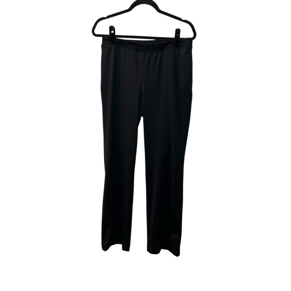 Activology Womens Medium Black Athletic Pants Straight Leg Pull On Stretch